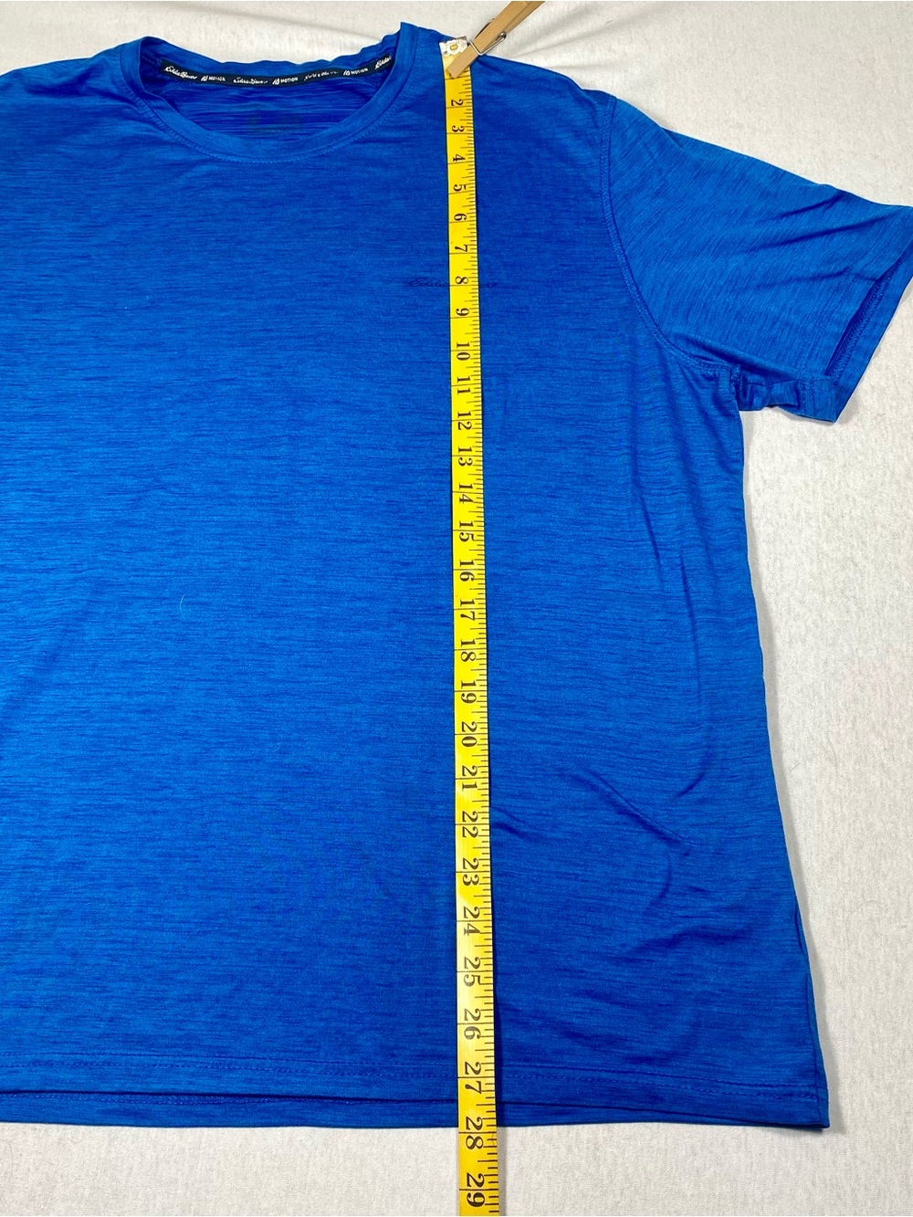 Eddie Bauer Motion Men's L Blue Stretch Athletic Crew Neck Short Sleeve T-Shirt - Picture 6 of 7